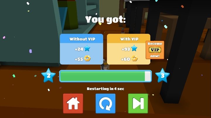 You will also earn experience points in mini-games - Step 6 - Experience levels in BlockStarPlanet - 10 steps to start - BlockStarPlanet Guide