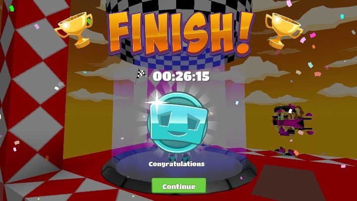 The faster you manage to complete the route, the more coins and experience points you get - Step 8 - Parkour in BlockStarPlanet - 10 steps to start - BlockStarPlanet Guide