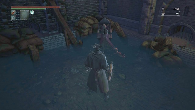 Arianna, after she has the child. - Umbilical Cord fragments in Bloodborne - Advanced gameplay - Bloodborne Game Guide & Walkthrough