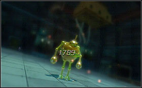 This droid appears in the mail room of Ancient Factory when you possess both rare items: Final War Necklace and Ultimate Weapon Bracelet - Rare monsters - Disc 3 - Side-quests - Blue Dragon - Game Guide and Walkthrough