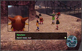 At the other side of the cliff there are chests with Iridescent Wind and 5xMedals - take them if you want, then go back to the same side of the cliff - Mural Valley - Disc 1 - Blue Dragon - Game Guide and Walkthrough