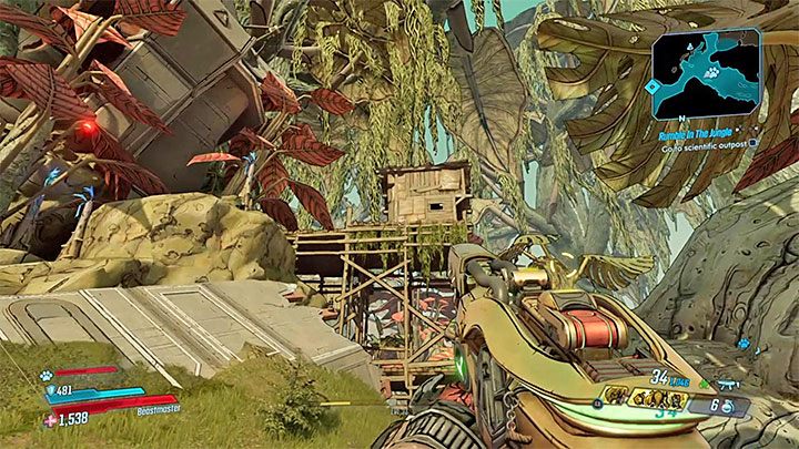 This secret is located near the cabin built on top of a tall wooden structure - How to reach the Typhon Log in Voracious Canopy in Borderlands 3? - FAQ - Borderlands 3 Guide