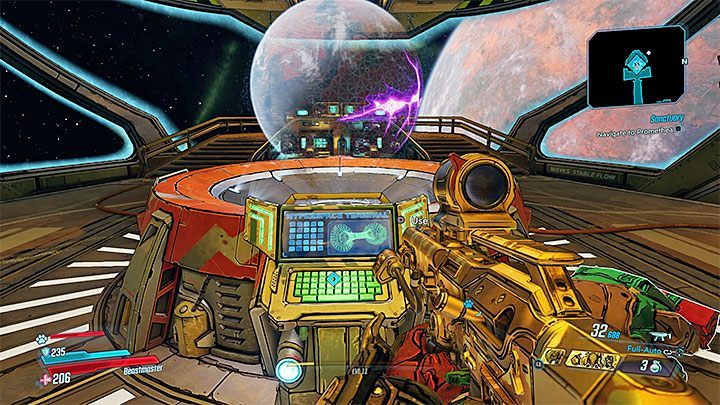 In the Sanctuary quest, youll have to visit the most important quarters on board the Sanctuary for the first time and prepare the spacecraft for interplanetary travel - How to travel to other planets in Borderlands 3? - FAQ - Borderlands 3 Guide