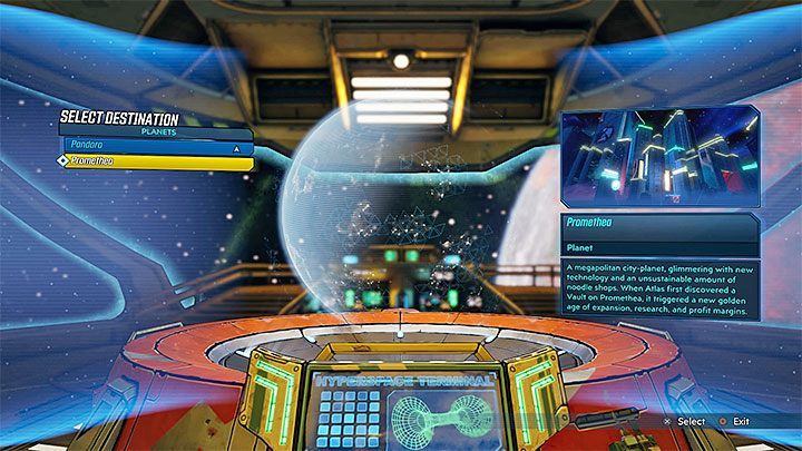 Initially, the only other planet available is Promethea - How to travel to other planets in Borderlands 3? - FAQ - Borderlands 3 Guide