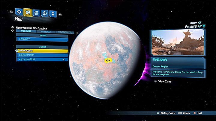 If you want to go to another region on the same planet, you need to click the Orbit View - Does the Borderlands 3 feature fast travel option? - FAQ - Borderlands 3 Guide