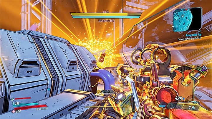All of bosss ranged attacks are challenging, with the most powerful one being the cannonade - Katagawa Ball | Opponent in Borderlands 3 - Tougher opponents - Borderlands 3 Guide