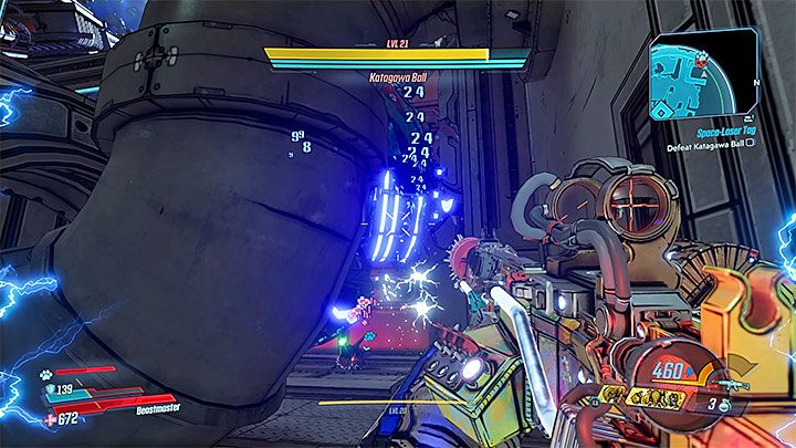 In battle, you can skillfully cheat and hide in places Katagawall Ball cannot - Katagawa Ball | Opponent in Borderlands 3 - Tougher opponents - Borderlands 3 Guide