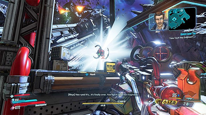 Depriving Katagawa Ball of all three energy bars will take you a long time, but if you follow the trick described above and you play carefully, you will defeat the boss without much complications - Katagawa Ball | Opponent in Borderlands 3 - Tougher opponents - Borderlands 3 Guide