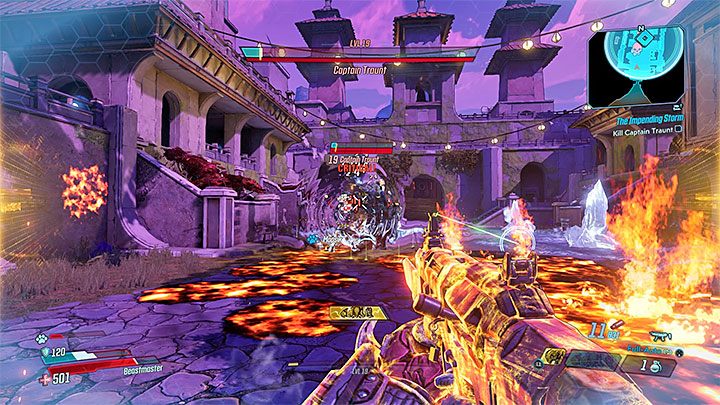 The boss attacks are based on two elements - fire and ice - The Impending Storm | Borderlands 3 Walkthrough - Main Quests - Borderlands 3 Guide