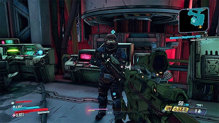 Once you have reached each location with the arena, you need to talk to the person who organizes the arena battles - Other - Circles of Slaughter and Trials | Borderlands 3 Side Quests - Side Missions - Borderlands 3 Guide