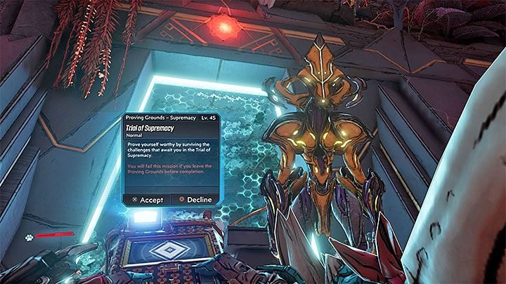 When you get to the proving ground, you need to talk to the designated NPC - Other - Circles of Slaughter and Trials | Borderlands 3 Side Quests - Side Missions - Borderlands 3 Guide