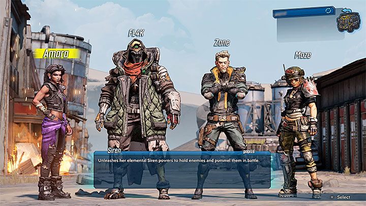 You start the campaign by selecting your character - Children of the Vault | Borderlands 3 Walkthrough - Main Quests - Borderlands 3 Guide