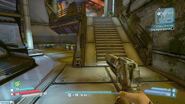 Walk through the door and you will see the stairs to the higher level - A New Direction - Main missions - Borderlands: The Pre-Sequel! - Game Guide and Walkthrough