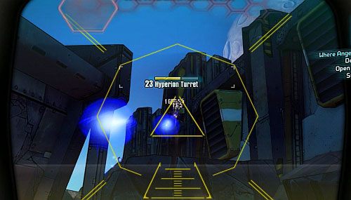 Head through the open gate and Hyperion Soldiers will come out - Where Angels Fear to Tread part 1, 2 | Walkthrough for Borderlands 2 - Main missions - Borderlands 2 Game Guide