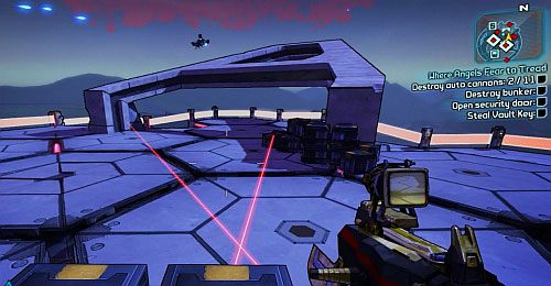 Sometimes lasers will appear on the map - Where Angels Fear to Tread part 1, 2 | Walkthrough for Borderlands 2 - Main missions - Borderlands 2 Game Guide