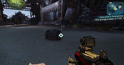 After an accurate series, Kegs obeer will fall down from the roof - Rakkaholics Anonymous | Sanctuary part 3 side missions in Borderlands 2 - Sanctuary part 3 - Borderlands 2 Game Guide