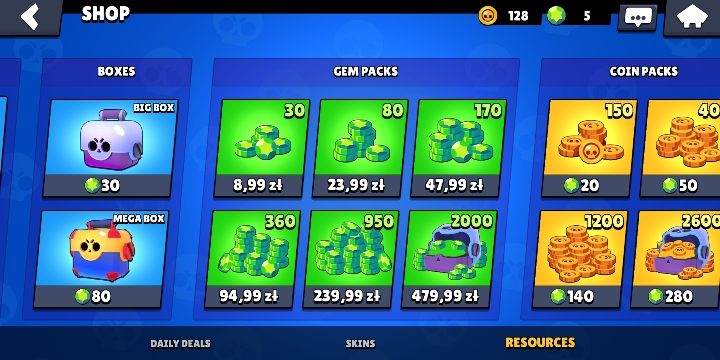 You can buy gem packages in the micropayment shop - How to earn gems in Brawl Stars? - FAQ - Brawl Stars Guide