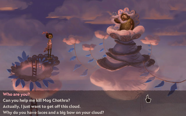 Talk to Mr. Lightening - Meriloft - Chapter 1 - Vella - Broken Age - Game Guide and Walkthrough