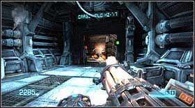 Go into the next corridor and you will find a turret at its very beginning - Act VII - Chapter 2 - p. 1 - Walkthrough - Bulletstorm - Game Guide and Walkthrough