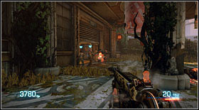 The level will begin with a fight with a new enemy - the Burnouts - strong and fast mutants with orange blisters on their skin - Act V - Chapter 2 - Walkthrough - Bulletstorm - Game Guide and Walkthrough