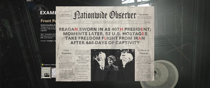 The newspaper features some letters that are highlighted in red. - Call of Duty Cold War: Floppy disk decryption - how to do it? - FAQ - Call of Duty Cold War Guide