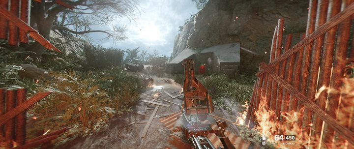 After the helicopter attack, you will see the red door leading to the bunker - Call of Duty Cold War: Break on Through - walkthrough - Walkthrough - Call of Duty Cold War Guide