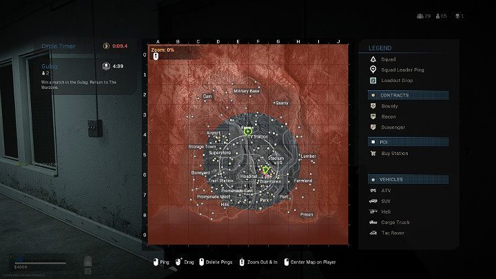 The map in Call of Duty Warzone was surrounded by a special circle - Warzone: Starting tips - Basics - Warzone Guide