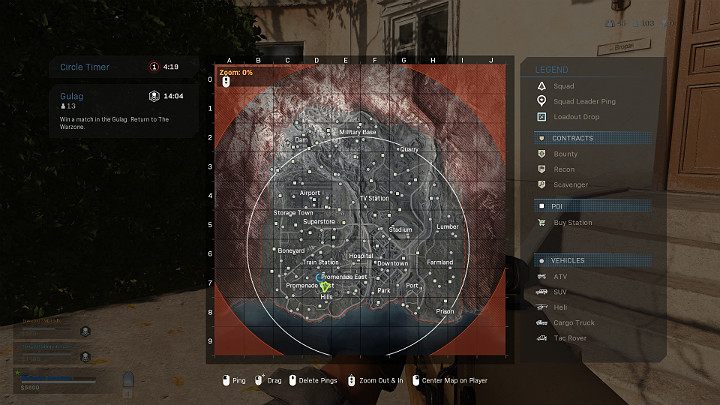 If you fail to reach the safe zone in time, every second of your heros time in the area will cost you some health - Warzone: Course of the match - Basics - Warzone Guide