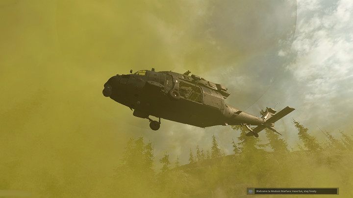 After a short while, a helicopter will appear over the heads of the winning team, evacuating the entire team from the Verdansk map area - Warzone: Course of the match - Basics - Warzone Guide