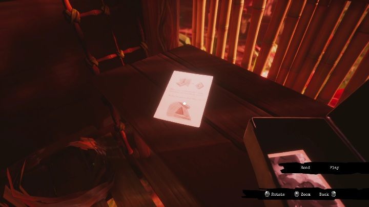 In the huts you will find photographs, documents, clues and symbols needed for solving puzzles - Call of the Sea: Chapter 2, The Everhart Expedition - a guide, walkthrough - Transition description - Call of the Sea Guide