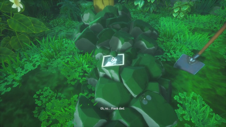 In order for Norah to write this down in the journal, you need to examine the photograph on the grave - Call of the Sea: Chapter 4, nice performance - diary entries - Journal entries - Call of the Sea Guide