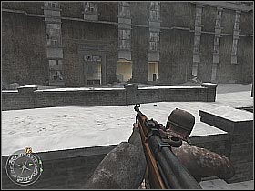 You should concentrate all of your efforts on one thing - getting to the occupied building (screen 1) - Demolition - The Winter War - Call of Duty 2 - Game Guide and Walkthrough