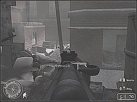 After you take care of this problem try getting closer to the dead soldiers - Repairing the Wire - Not One Step Backwards! - Call of Duty 2 - Game Guide and Walkthrough