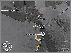 You should now go to the nearest building - Repairing the Wire - Not One Step Backwards! - Call of Duty 2 - Game Guide and Walkthrough