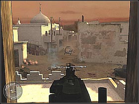 The moment you hear your squad leader shouting ABANDON this post - Armored Car Escape - Rommel's Last Stand - Call of Duty 2 - Game Guide and Walkthrough