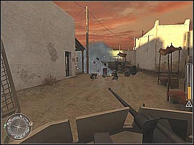 There should be at least two more soldiers (I'm talking about the guys armed with RPG's) in the vicinity - Armored Car Escape - Rommel's Last Stand - Call of Duty 2 - Game Guide and Walkthrough