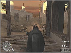 Head on to the darker passage - Armored Car Escape - Rommel's Last Stand - Call of Duty 2 - Game Guide and Walkthrough