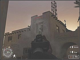 You should encounter the new heavy machine gun post in a couple of seconds - Assault on Matmata - Rommel's Last Stand - Call of Duty 2 - Game Guide and Walkthrough