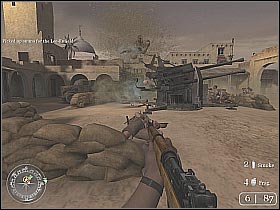 You may now go back to the AA gun - Assault on Matmata - Rommel's Last Stand - Call of Duty 2 - Game Guide and Walkthrough