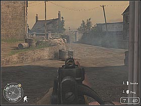 You should notice a new MG-42 post nearby - Prisoners of War - The Battle for Caen - Call of Duty 2 - Game Guide and Walkthrough