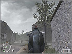 I would recommend checking your surroundings before moving any further - The Battle of Pointe du Hoc - D-Day - Call of Duty 2 - Game Guide and Walkthrough