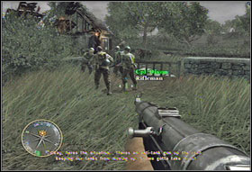 When youll clear the ground floor, go upstairs (#2) and finish the task - Chapter II: The Island - Game Guide - Call of Duty 3 Game Guide