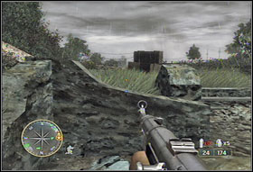 Now you need to choose a path to go (#1) - Chapter II: The Island - Game Guide - Call of Duty 3 Game Guide