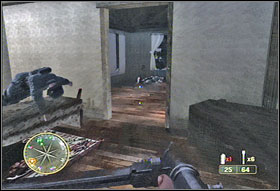 Inside youll find a few enemy soldiers, so be very careful - Chapter III: Night Drop - Game Guide - Call of Duty 3 Game Guide
