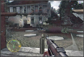 You and your brothers-in-arms will find yourself in a house near the garden (#1) - Chapter III: Night Drop - Game Guide - Call of Duty 3 Game Guide