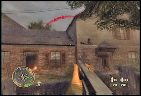 This mission starts near the castle occupied by Germans - Chapter IV: Mayenne Bridge - Game Guide - Call of Duty 3 Game Guide
