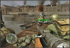 Now you need to get across the river - Chapter IV: Mayenne Bridge - Game Guide - Call of Duty 3 Game Guide