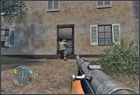 Cover up for Huxley and wait until the tank will be destroyed (#1) - Chapter IV: Mayenne Bridge - Game Guide - Call of Duty 3 Game Guide