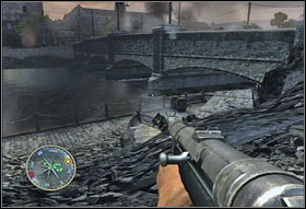Kill all the enemy soldiers inside the building - Chapter IV: Mayenne Bridge - Game Guide - Call of Duty 3 Game Guide