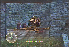 This mission you start by the cannon gun (#1) - Chapter V: Operation Totalize - Game Guide - Call of Duty 3 Game Guide